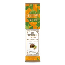 Barretta al Cioccolato al Latte con Pistacchi Interi di Sicilia 55g