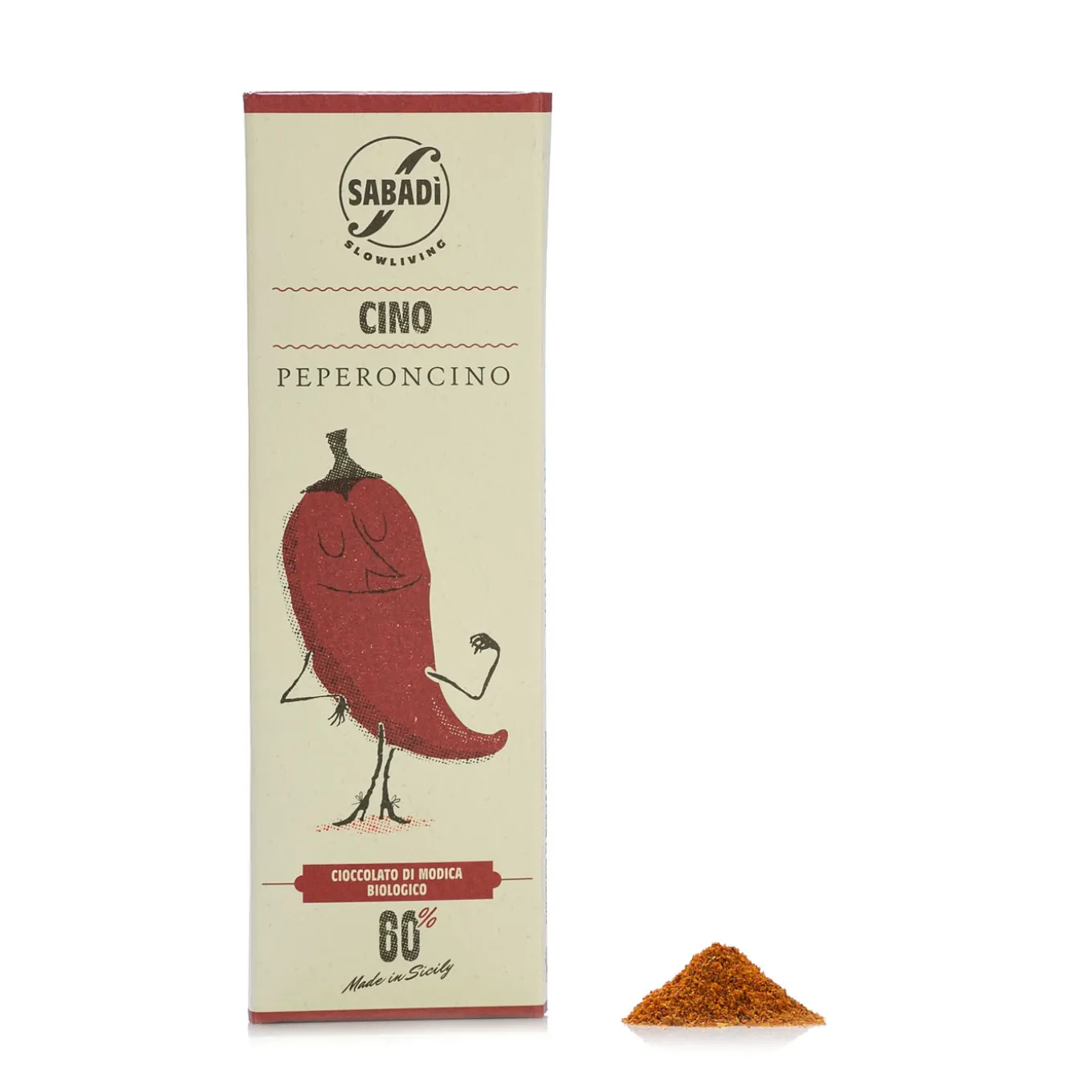 Barretta di Cioccolato di Modica Biologica al Peperoncino 50g