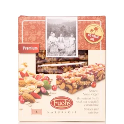 Barrette ai Frutti Rossi con Arachidi e Mandorle 128g