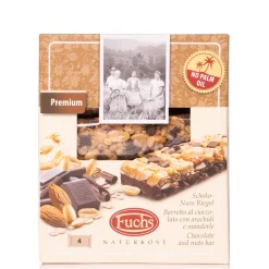 Barrette al Cioccolato con Mandorle e Anacardi 4x 128g