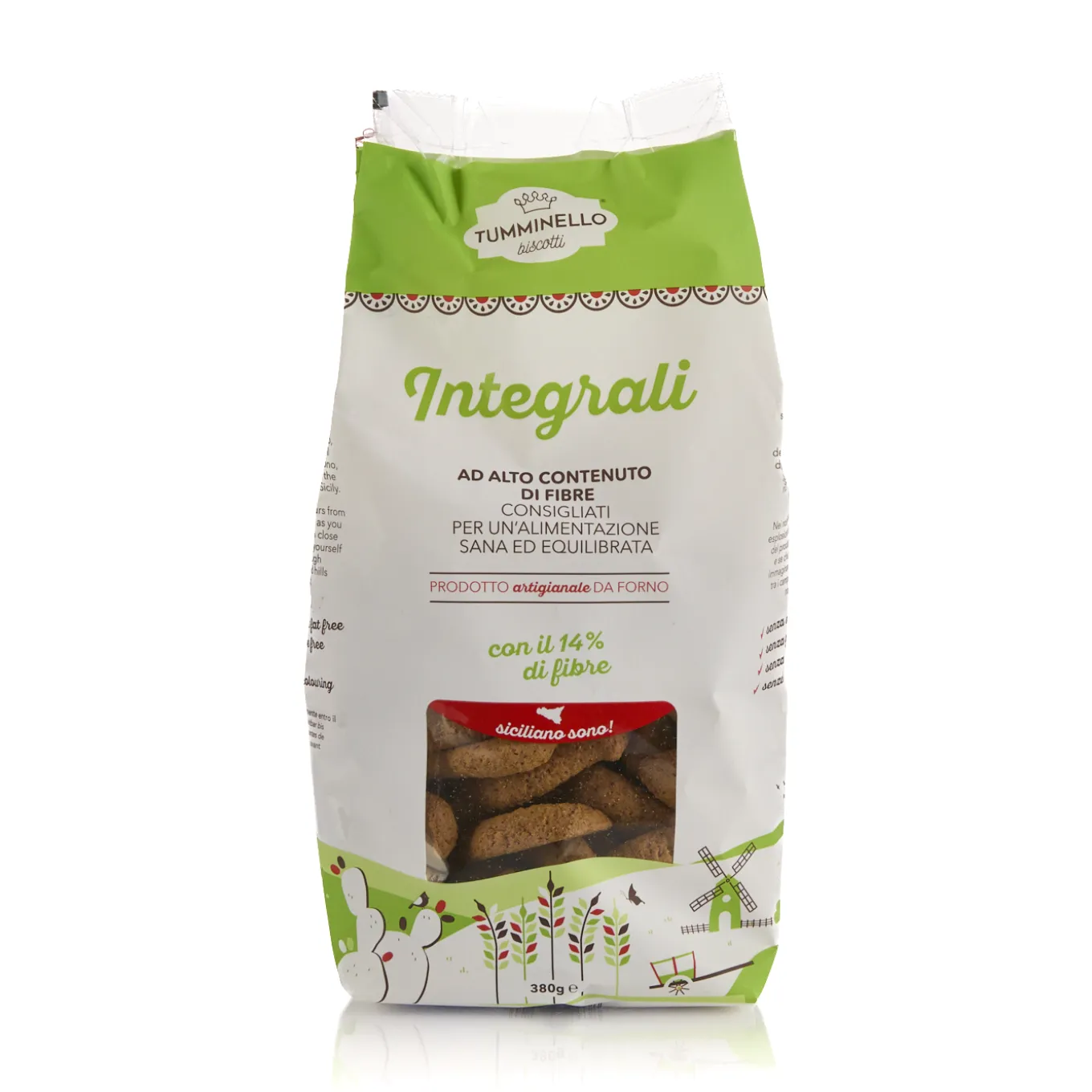 Biscotti integrali di frumento con germe di grano 380g