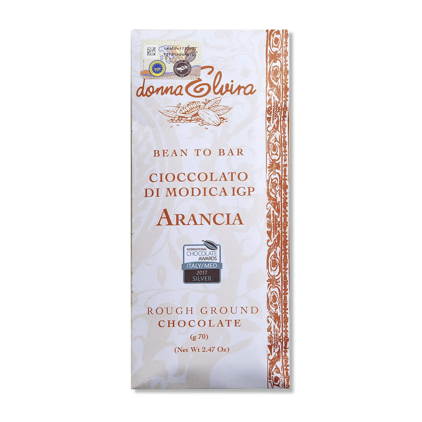 Cioccolato di Modica IGP all'Arancia 70g