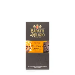 Cioccolato Extra Fondente Mandorla e Arancia 75g