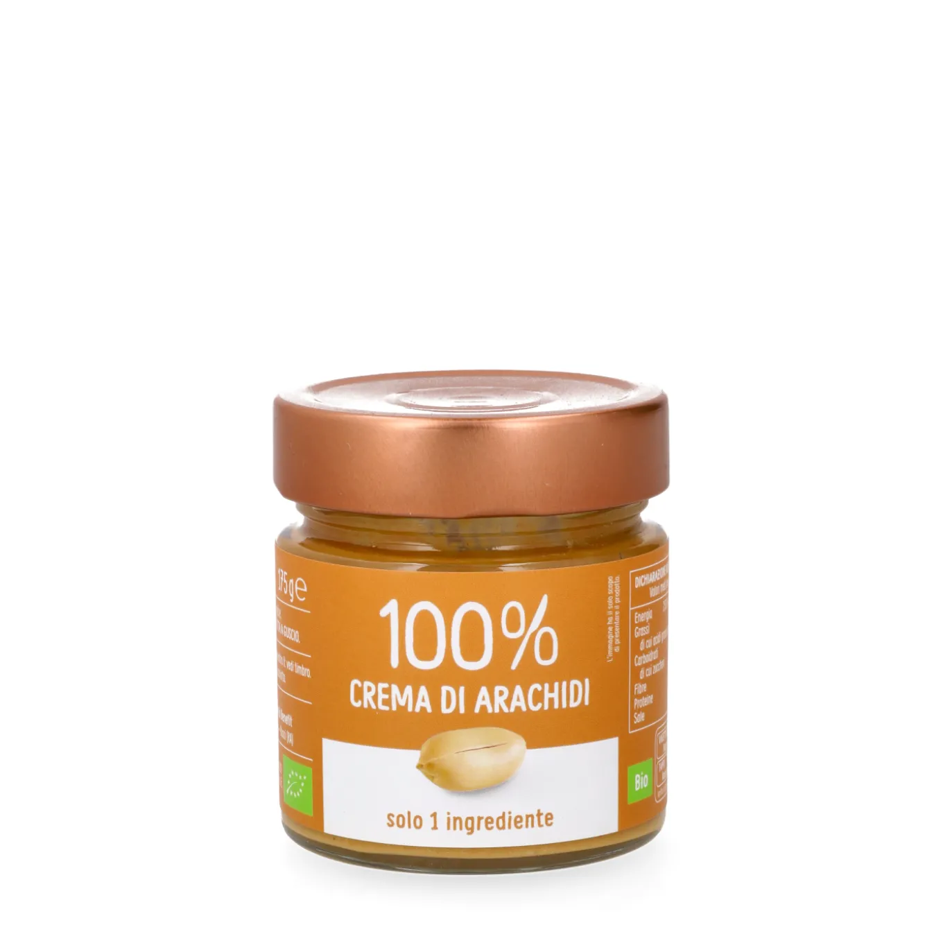 Crema 100% di Arachidi BIO 175g