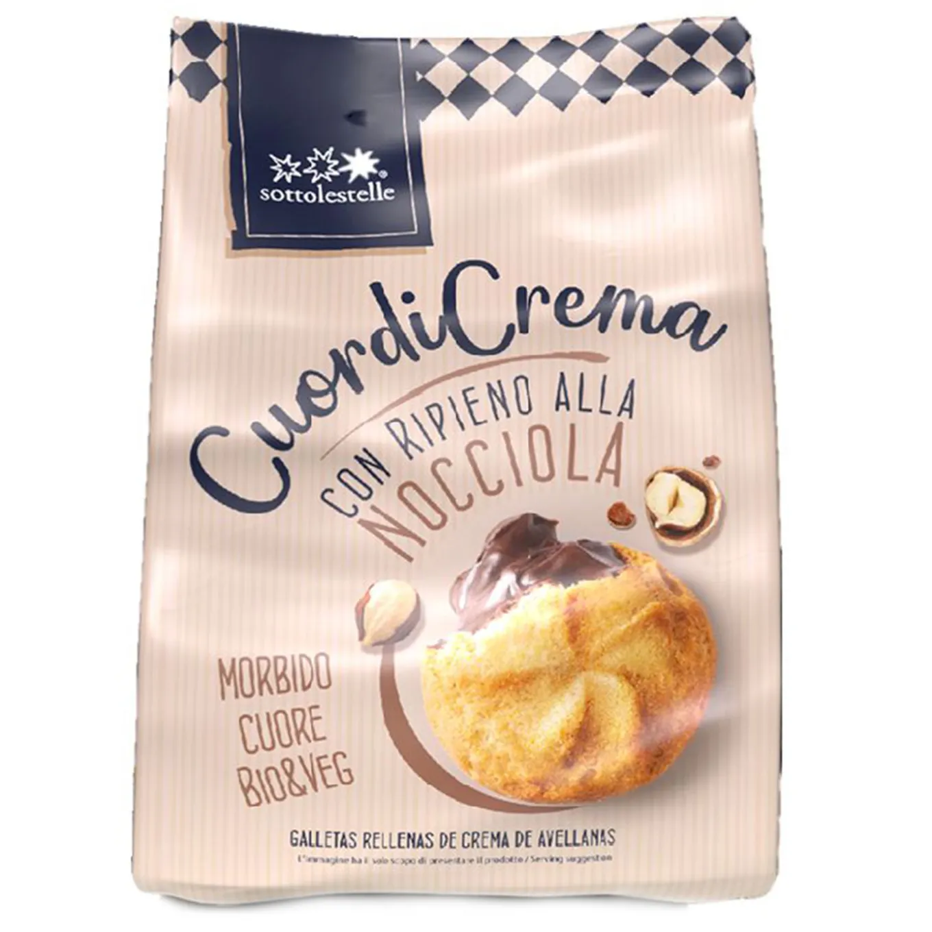 Cuor di crema con ripieno alla nocciola 200g