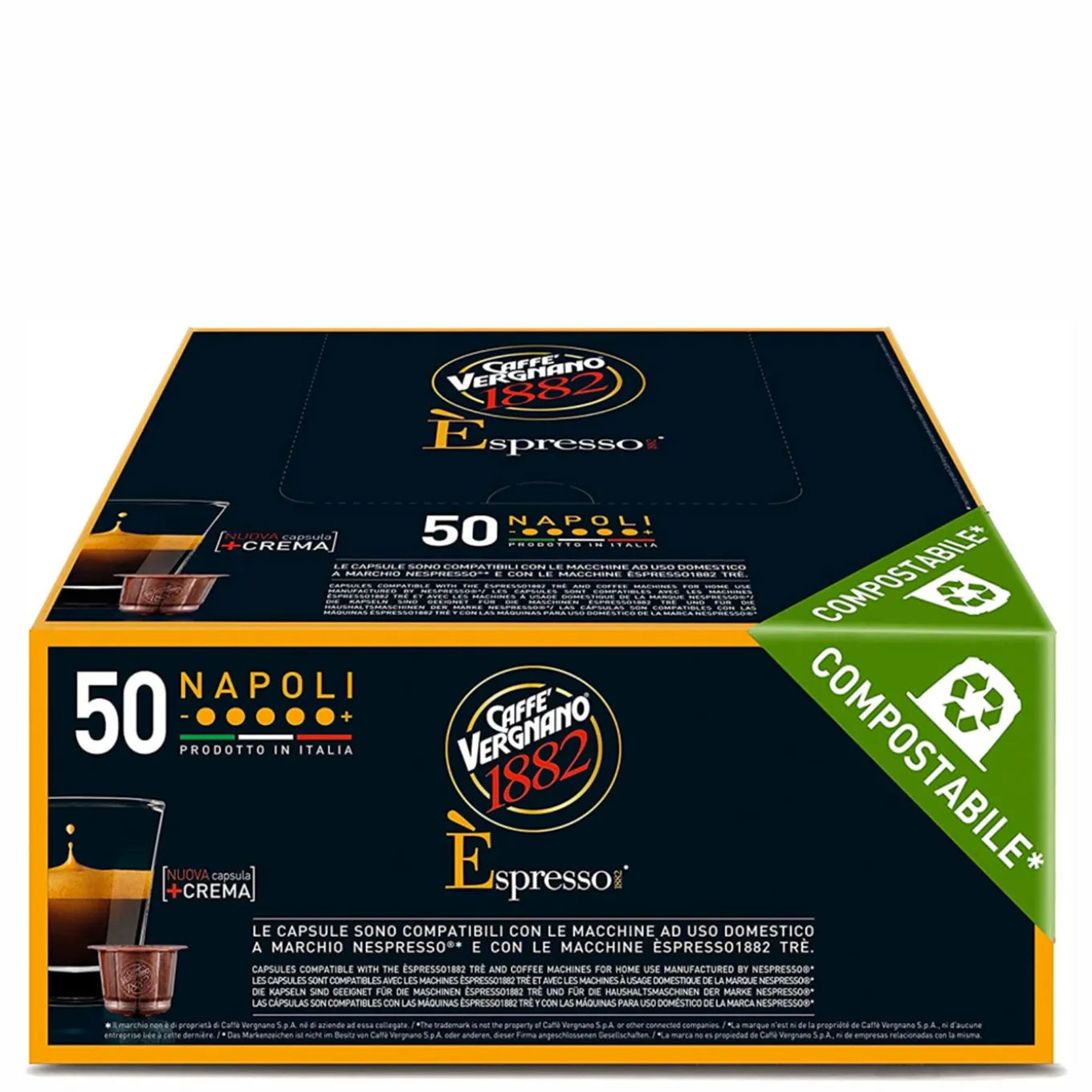 Espresso Napoli 50 Capsule Compostabili 70g