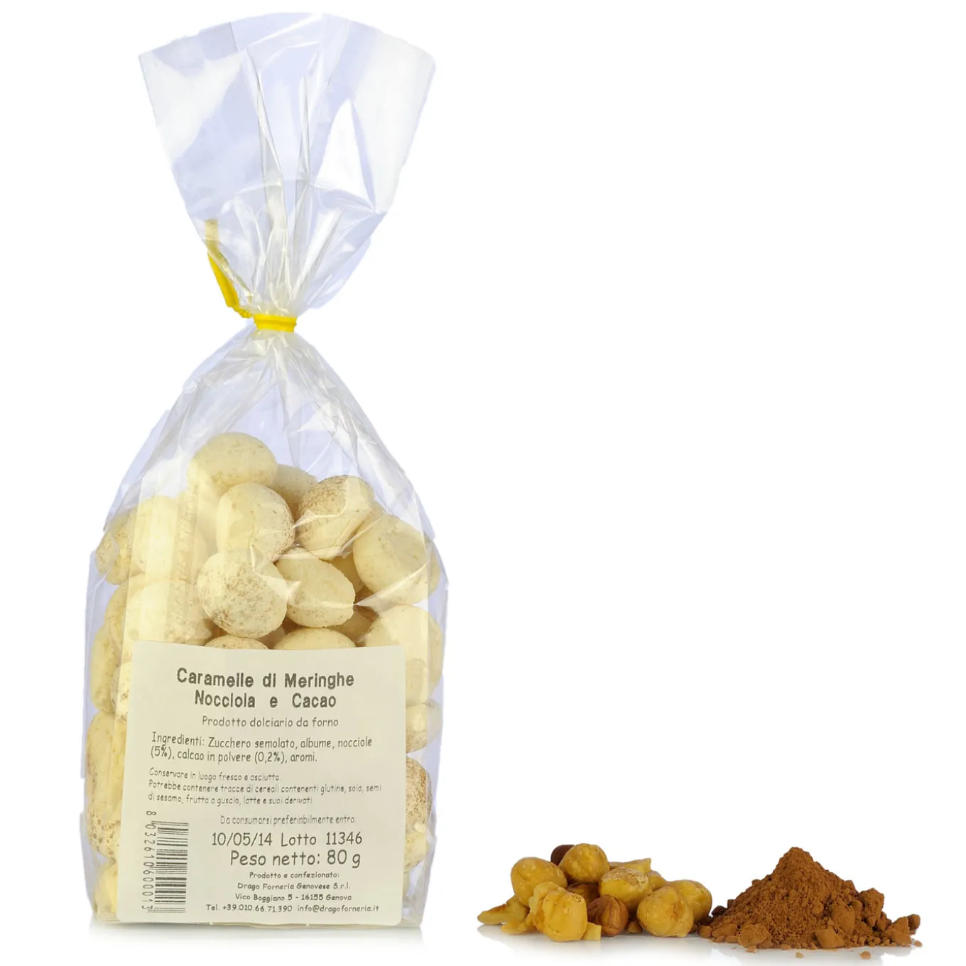 Meringhe con Nocciola e Cioccolato 80g
