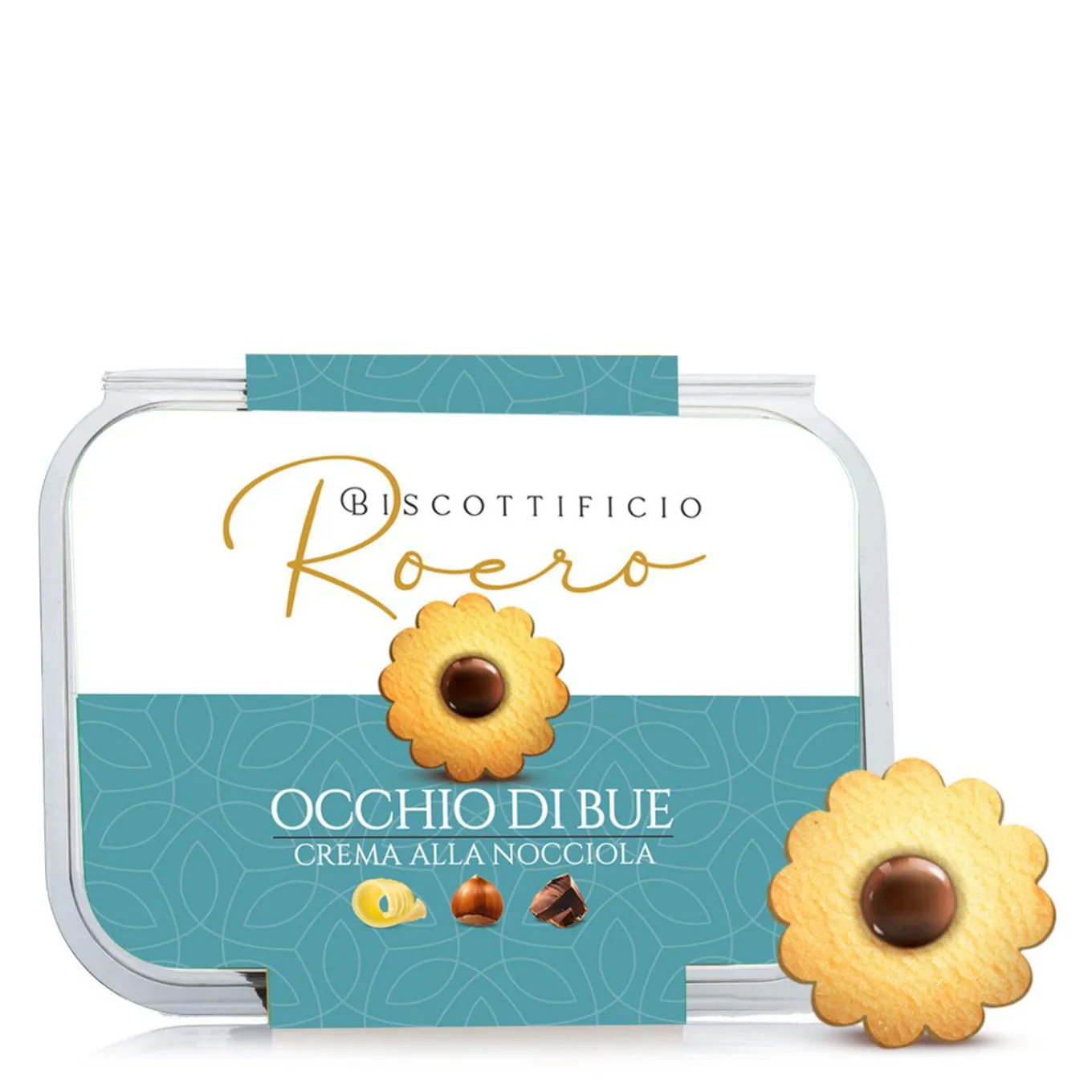 Occhi di Bue con Crema alla Nocciola 200g