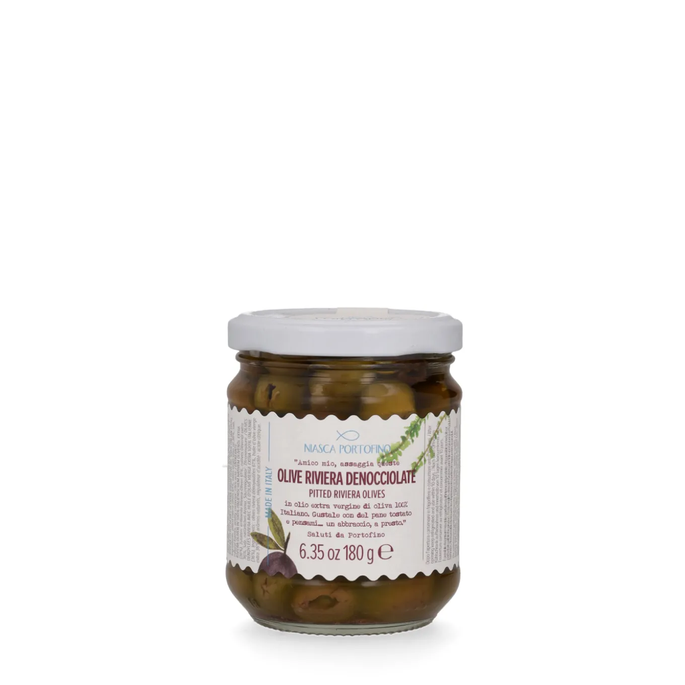 Olive Denocciolate in Olio Extravergine di Oliva 180g