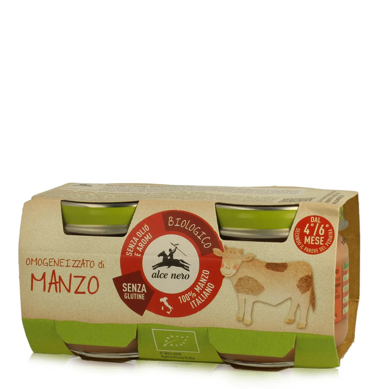 Omogeneizzato di Carne di Manzo 2 x 2 x 80g
