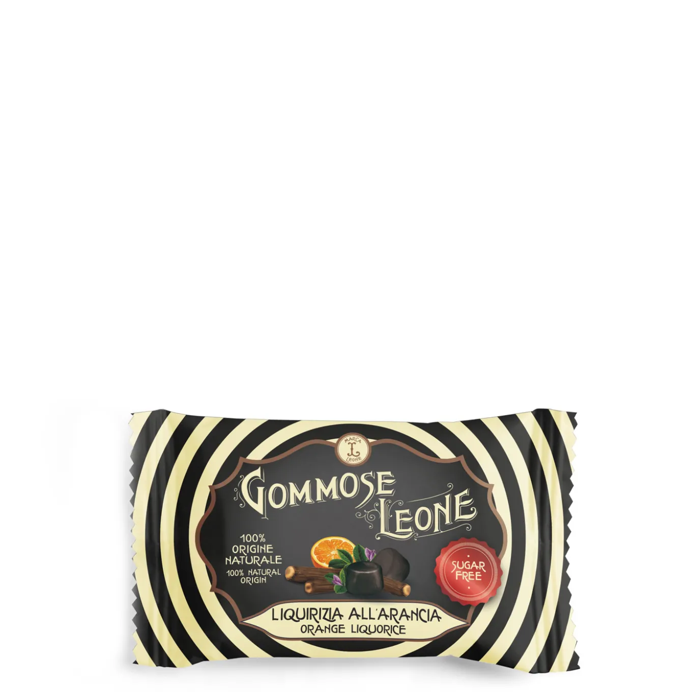 Pastiglie Gommose Liquirizia e Arancia Senza Zucchero 35g