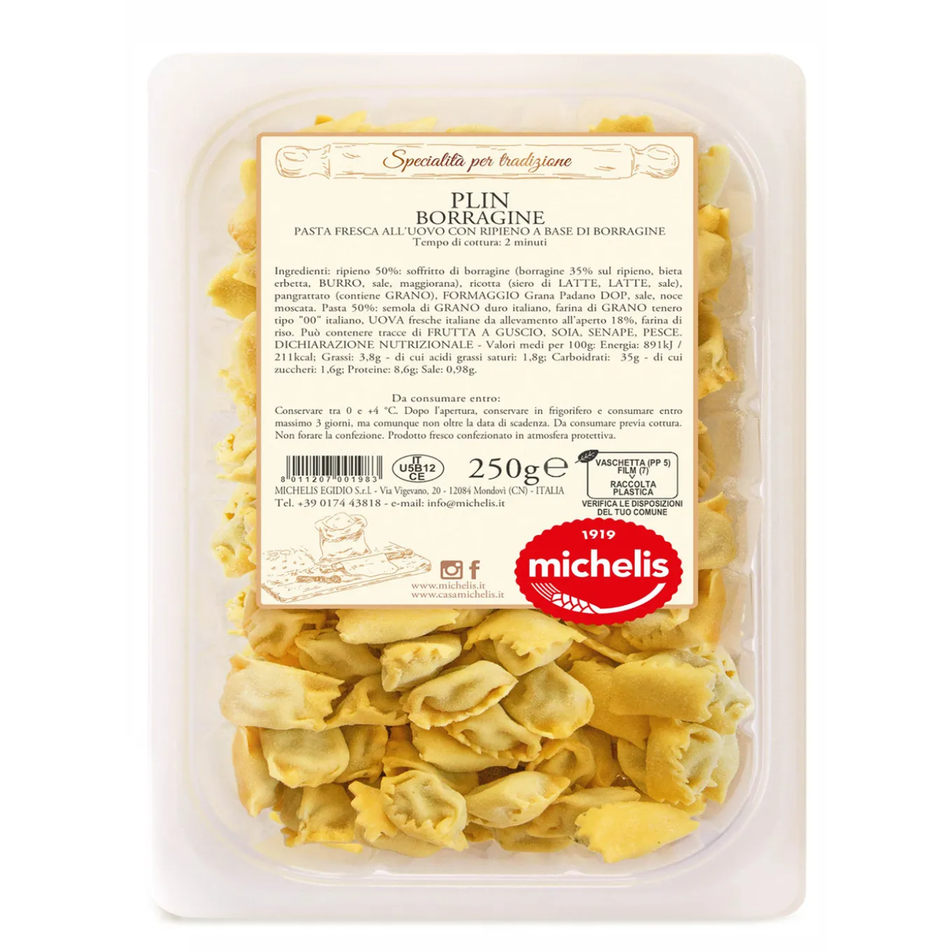 Plin Borragine 250g