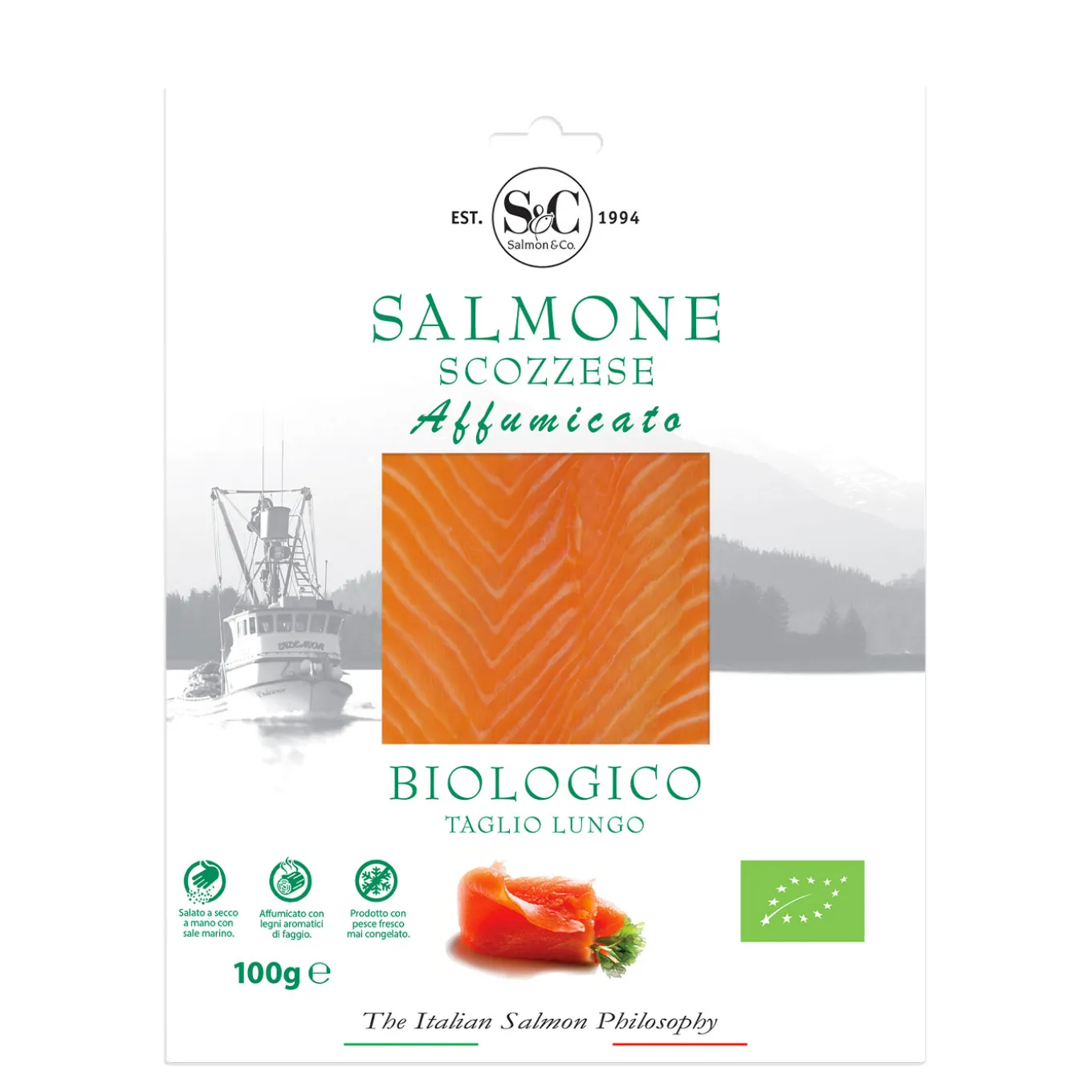 Salmone Scozzese Affumicato Bio 100g