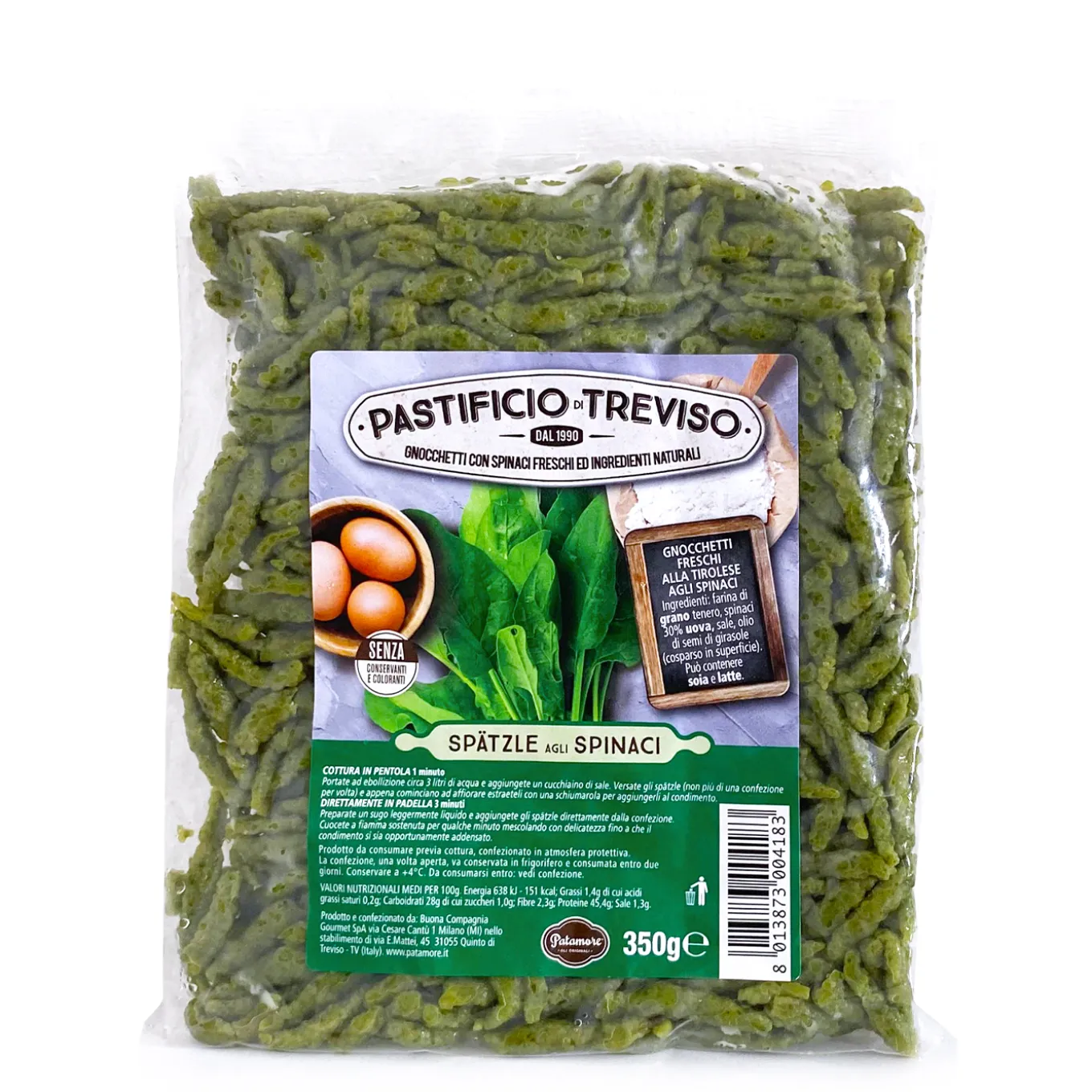 Spatzle agli Spinaci 350g