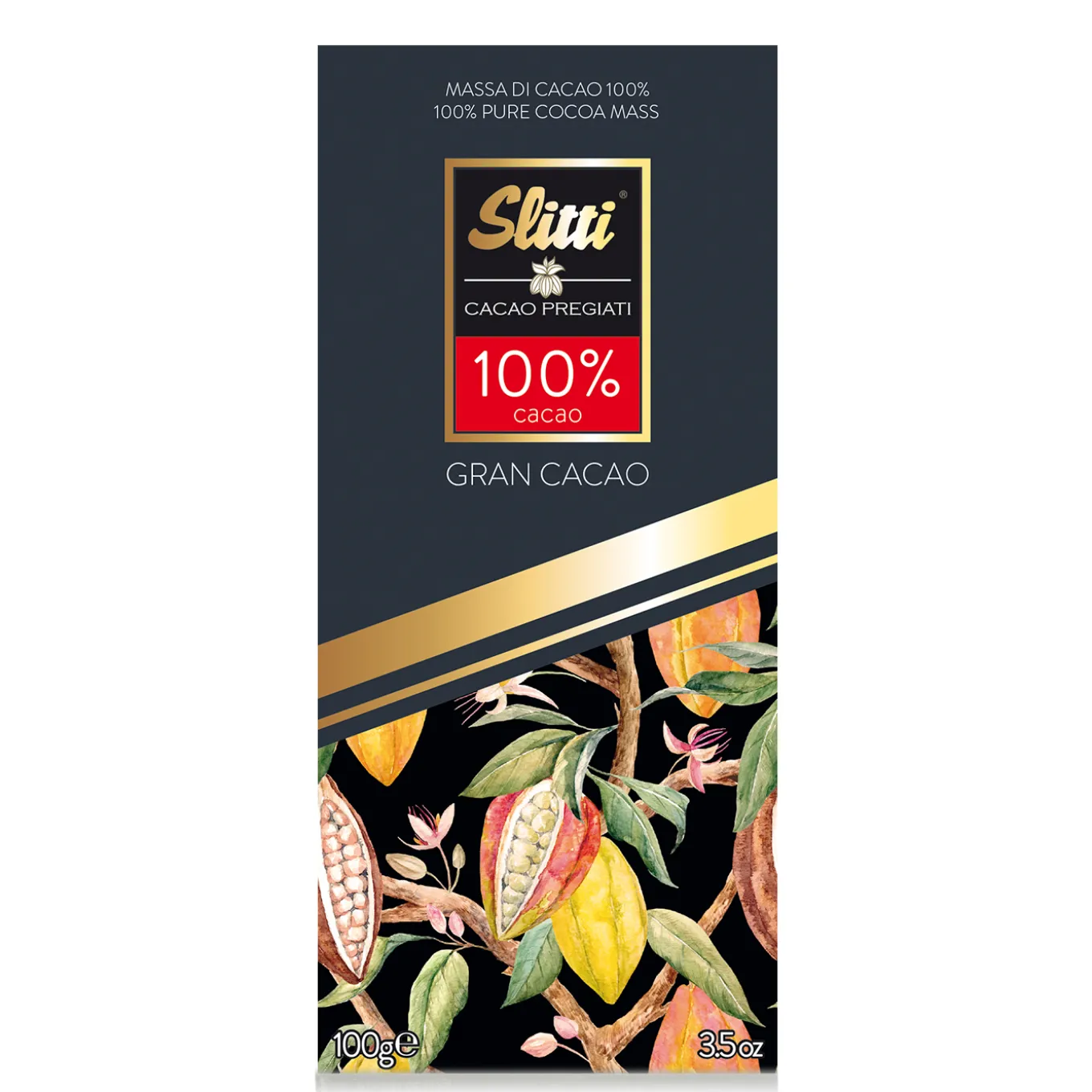 Tavoletta Gran Cacao Massa di Cacao 100% 100g
