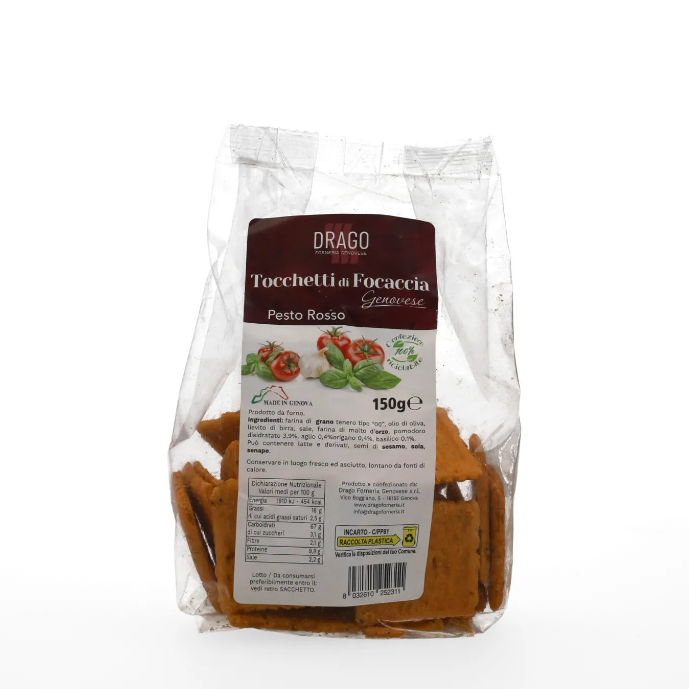 Tocchetti al Pesto Rosso 150g