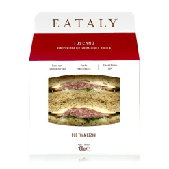 Tramezzino Toscano Finocchiona IGP, Formaggio e Rucola 160g